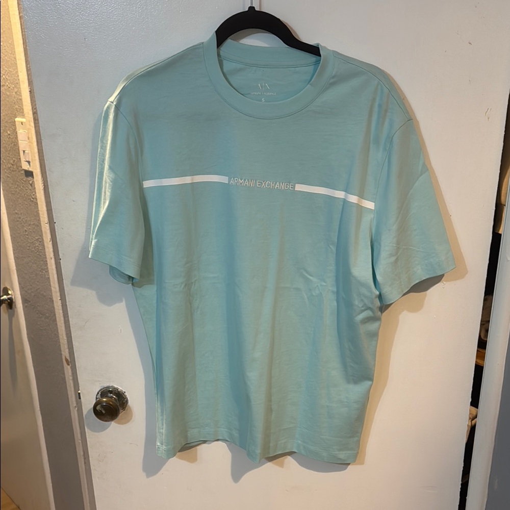 Armani Exchange Light Blue T-Shirt